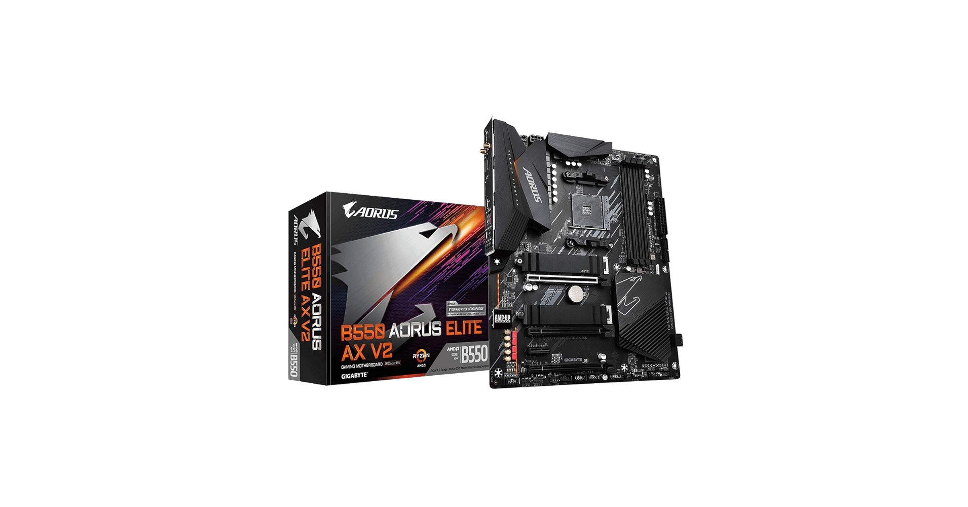 GIGABYTE　B550 AORUS ELITE V2　AM4 Amazon.com: Gigabyte B550 AORUS Elite AX V2 AMD B550 Socket